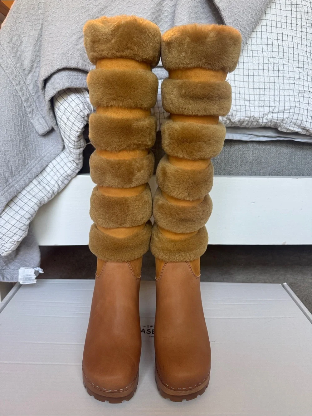 Swedish Hasbeens Romanian Knee Boot